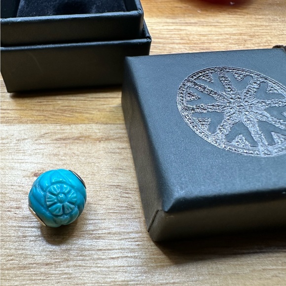 Thomas Sabo Textile turquoise Karma bead AUTHENTIC (New) - Picture 2 of 8